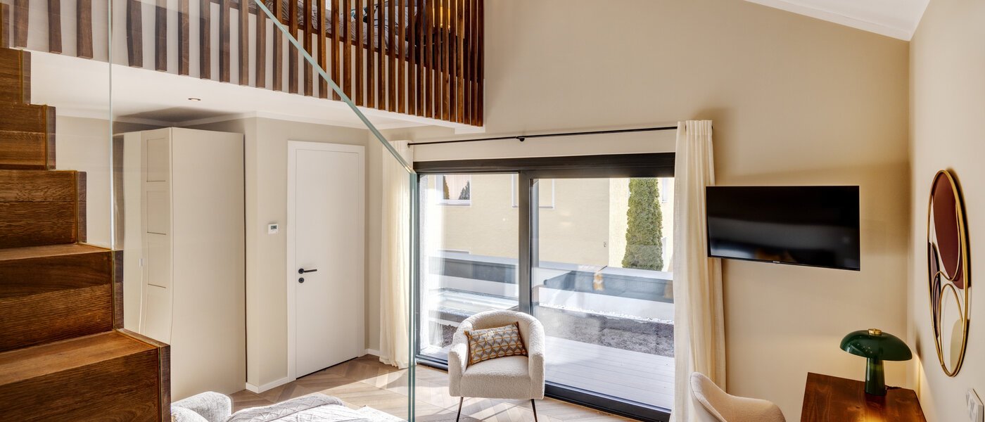 Maisonette lakás München Glockenbachviertel 03 2. nappali 14318