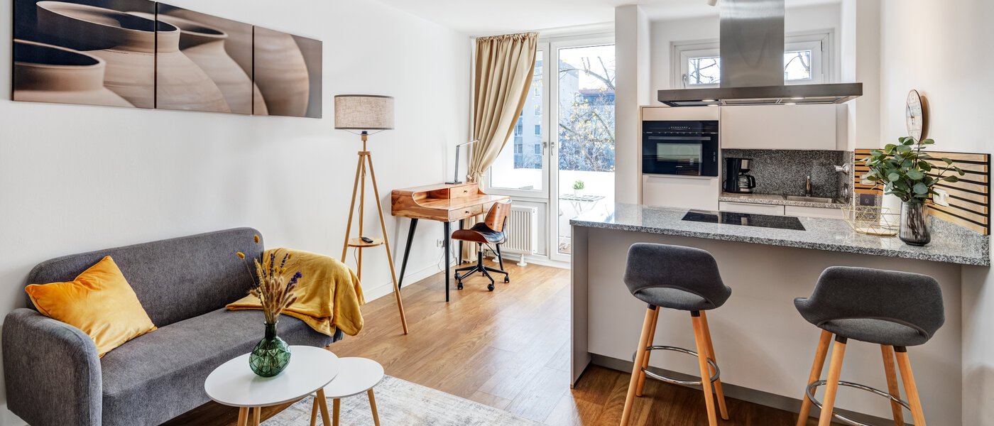 Ploché München Milbertshofen 01 Obývací prostor 14324