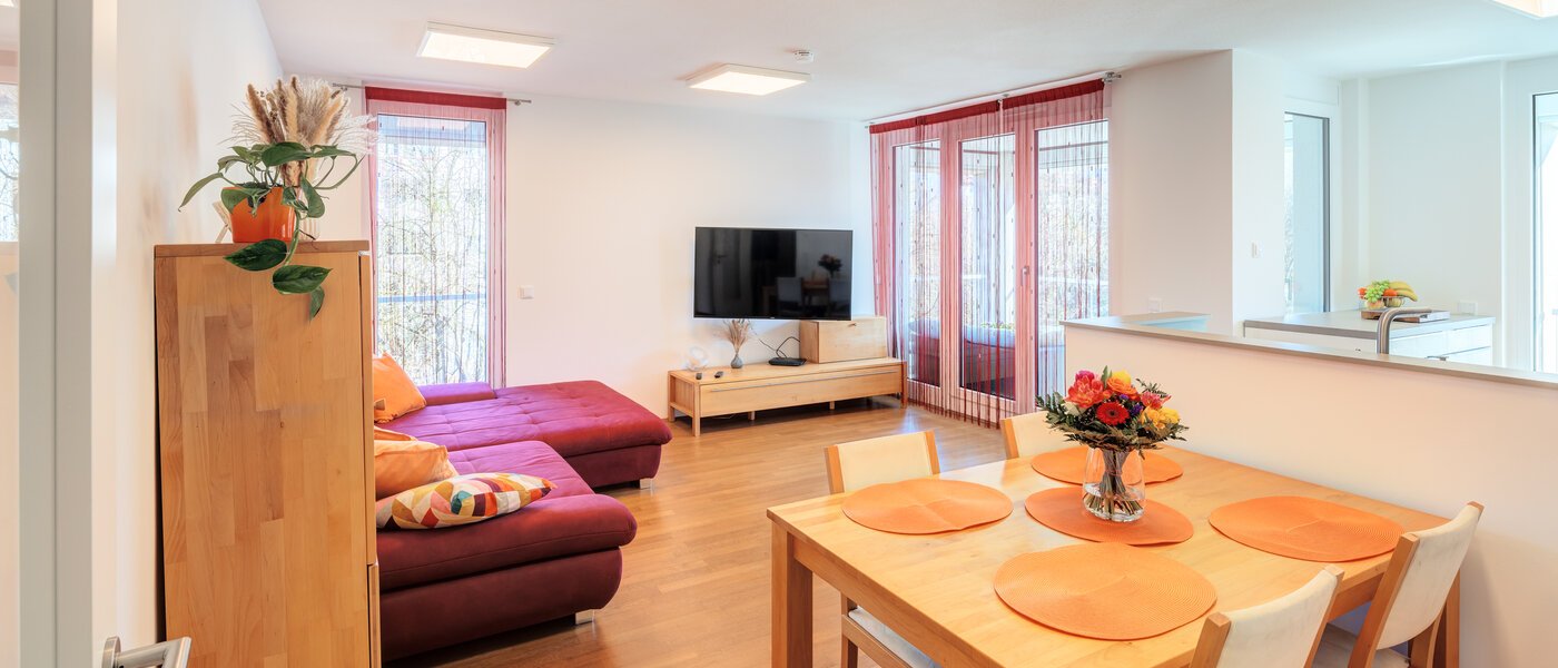 플랫 München Allach 01 거실 공간 14367