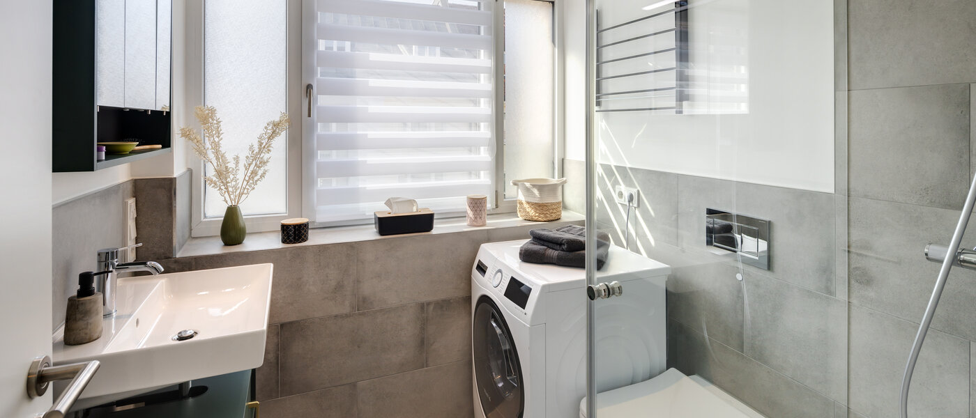 Płaski München Schwabing-West (rund um den Hohenzollernplatz) 01 Łazienka 14369