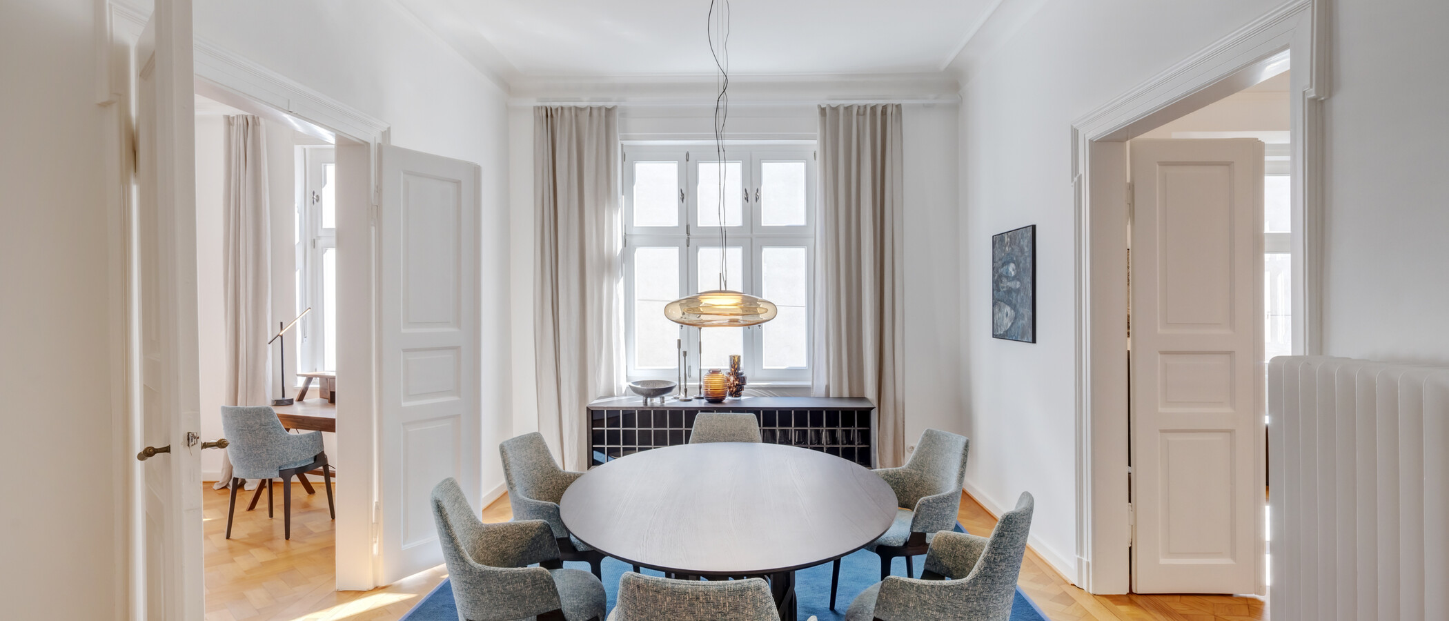 Flad München Schwabing-Nord (zw. Leopoldstraße & Englischen Garten) 01 Spisestue 14397