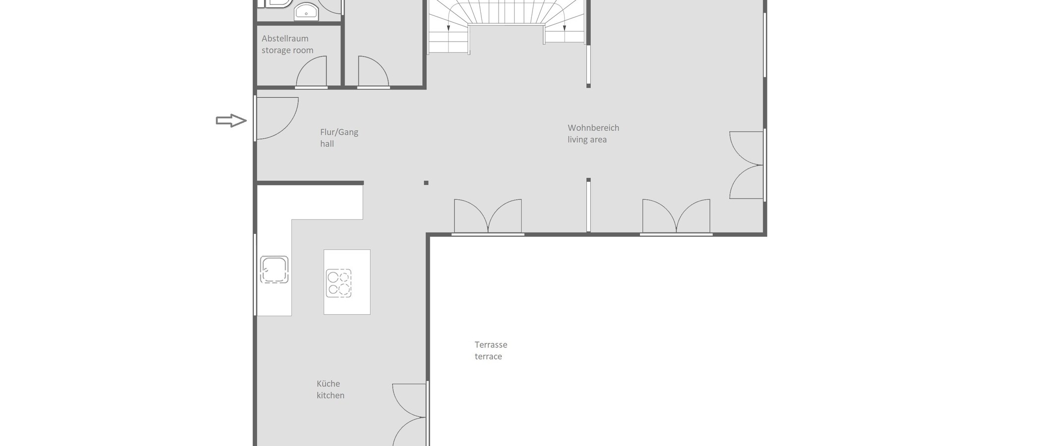 Vrijstaand huis Schäftlarn 01 Plattegrond 14427