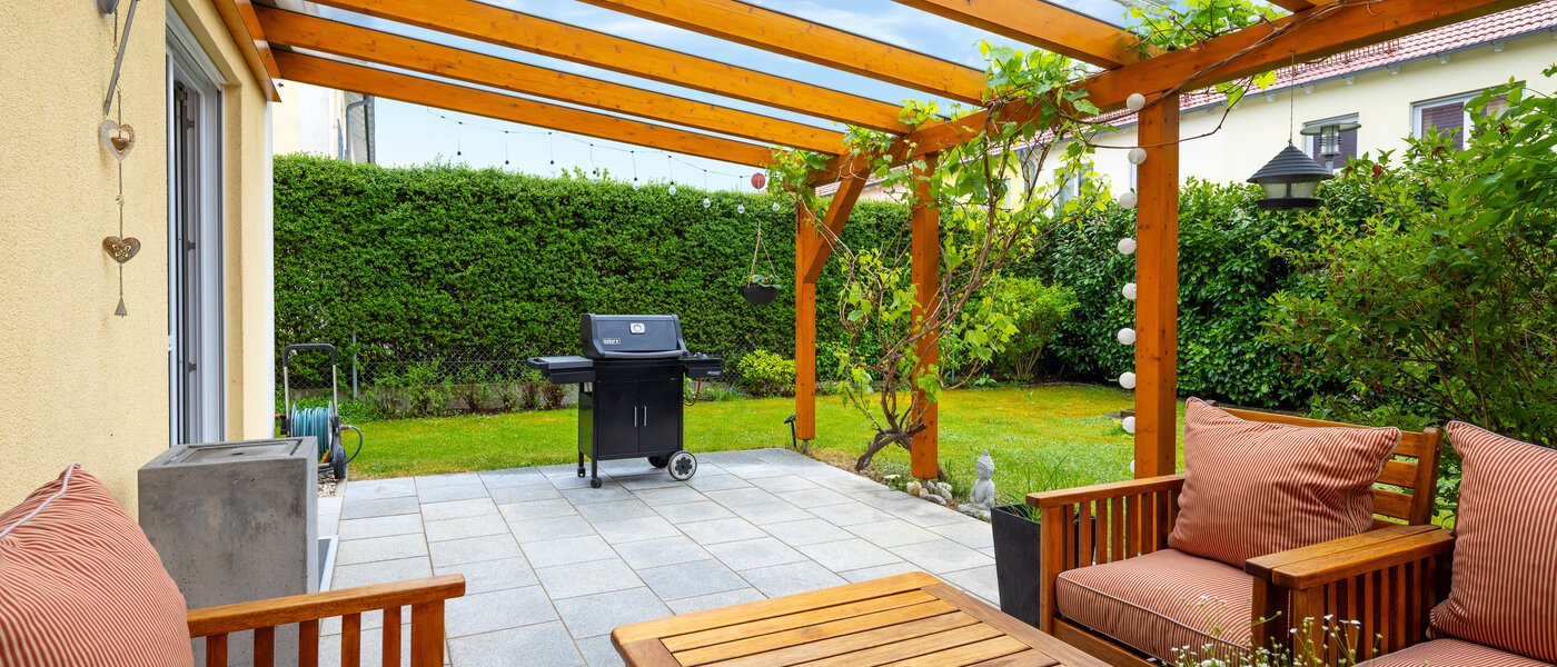 Narożny dom szeregowy München Heimstetten 03 Taras 14431