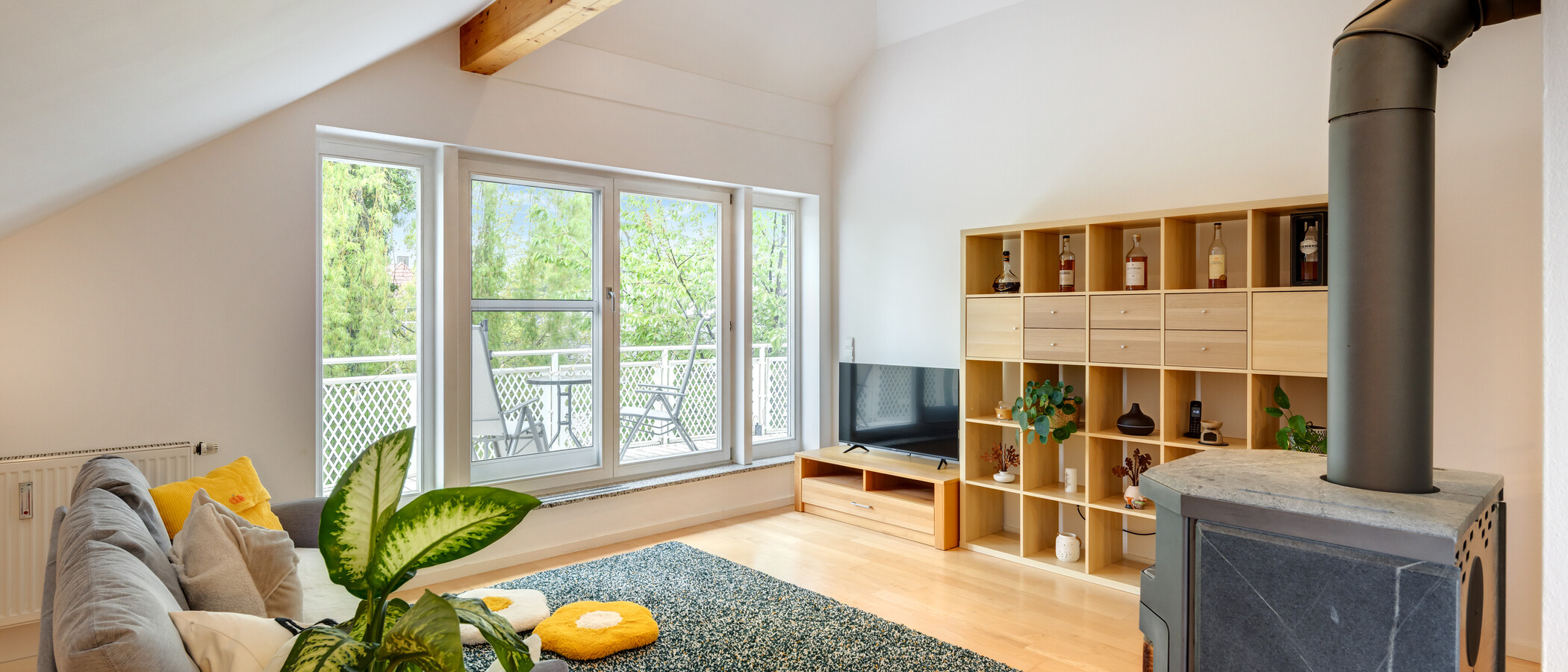 Таванско помещение München Waldperlach 02 Дневна зона 14432