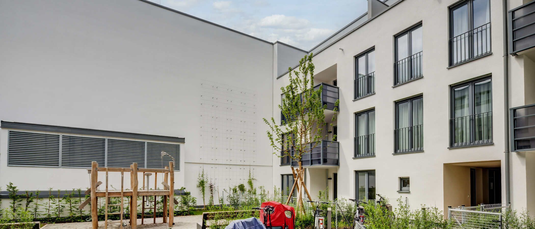 Διαμέρισμα με βεράντα στην ταράτσα München Sendling-Westpark 02 Εσωτερική αυλή 14433