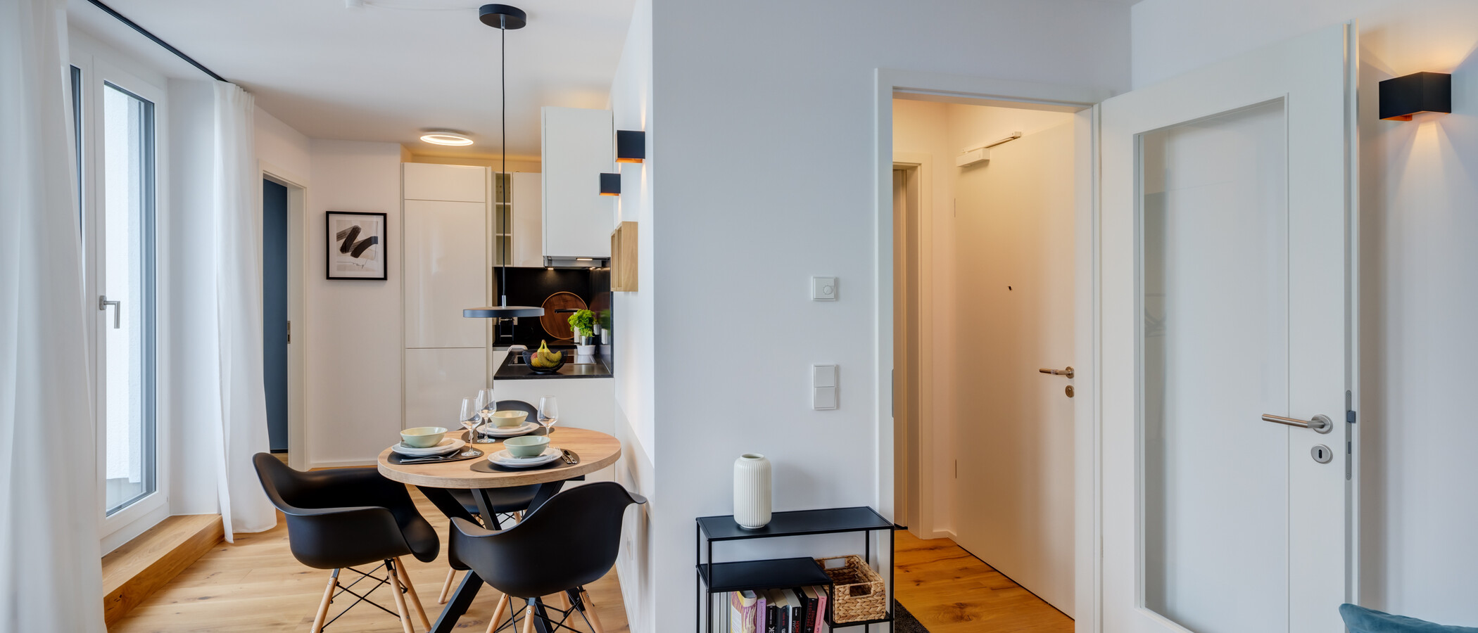 Διαμέρισμα με βεράντα στην ταράτσα München Sendling-Westpark 03 Καθιστικό 14433