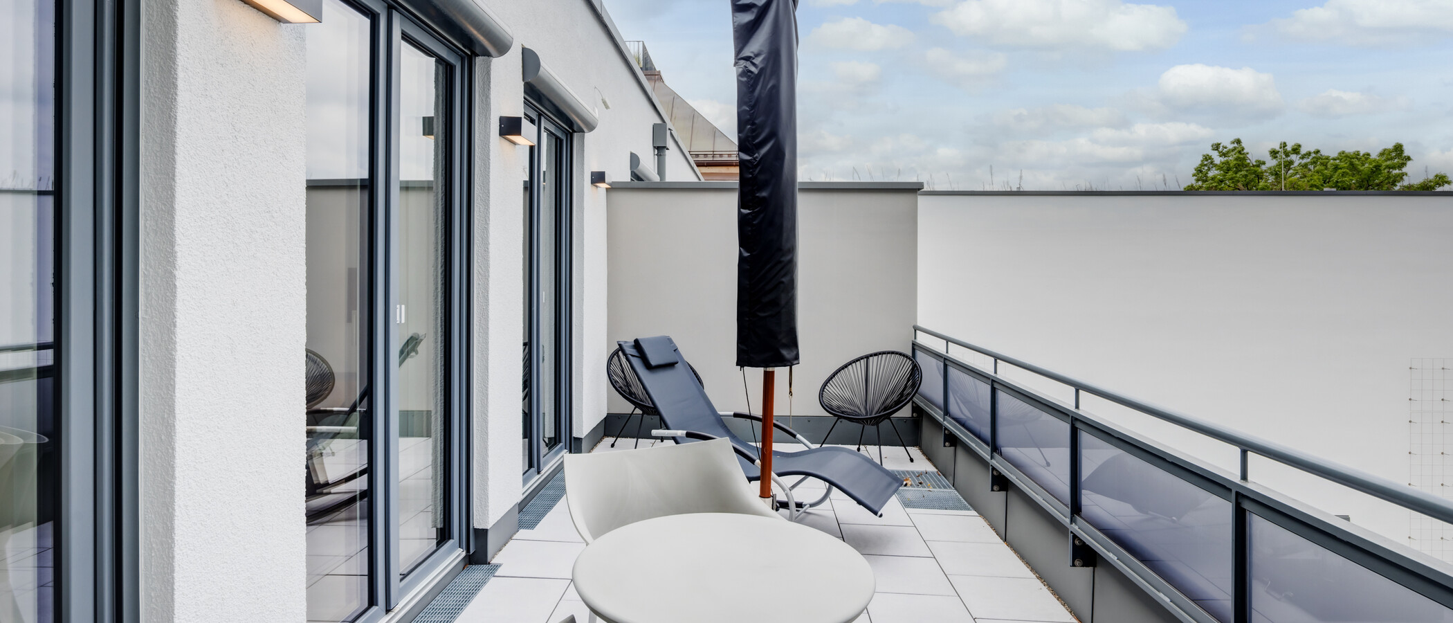 Διαμέρισμα με βεράντα στην ταράτσα München Sendling-Westpark 01 Ταράτσα 14433