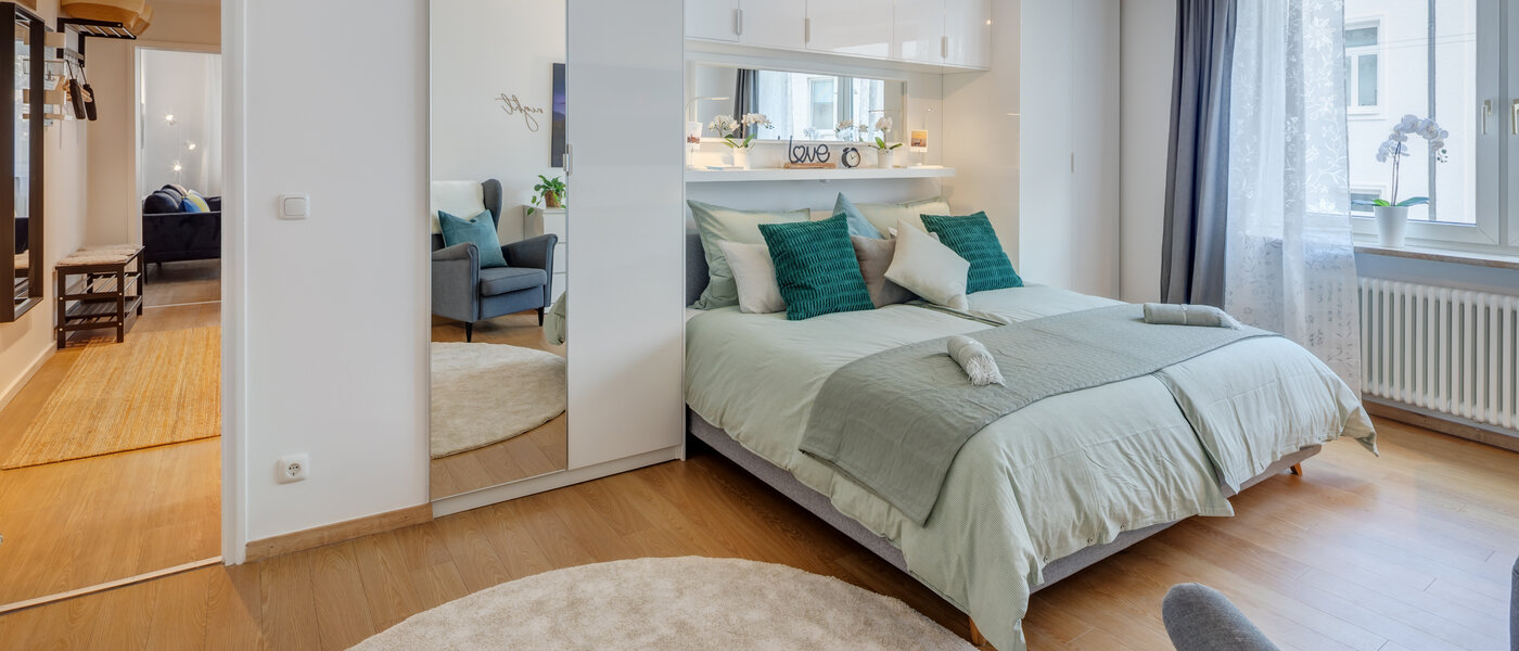 Плоский München Lehel 01 Спальня 14461