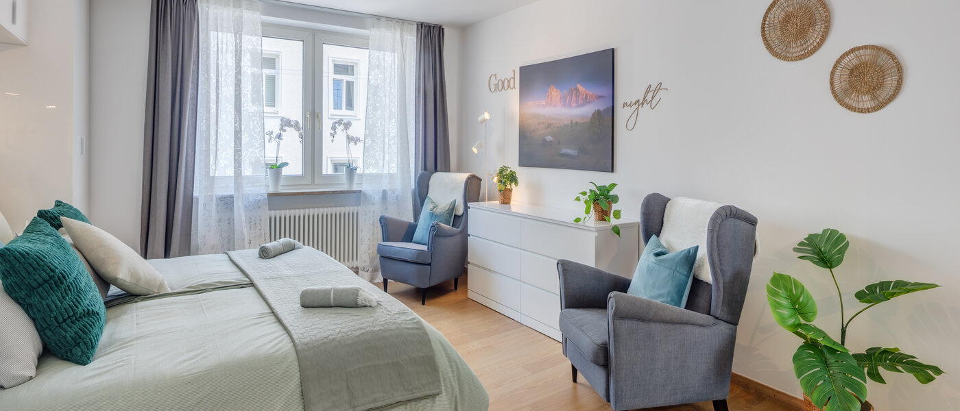 Плоский München Lehel 03 Спальня 14461