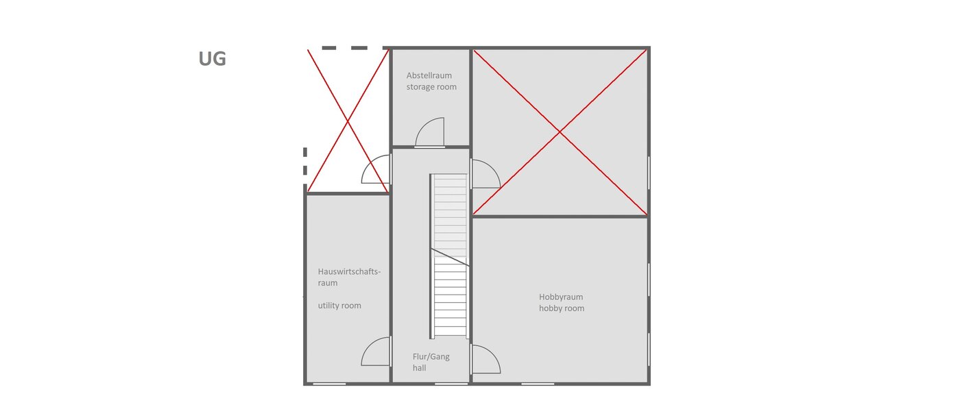 Dvojdomek Icking 03 Půdorys 14465
