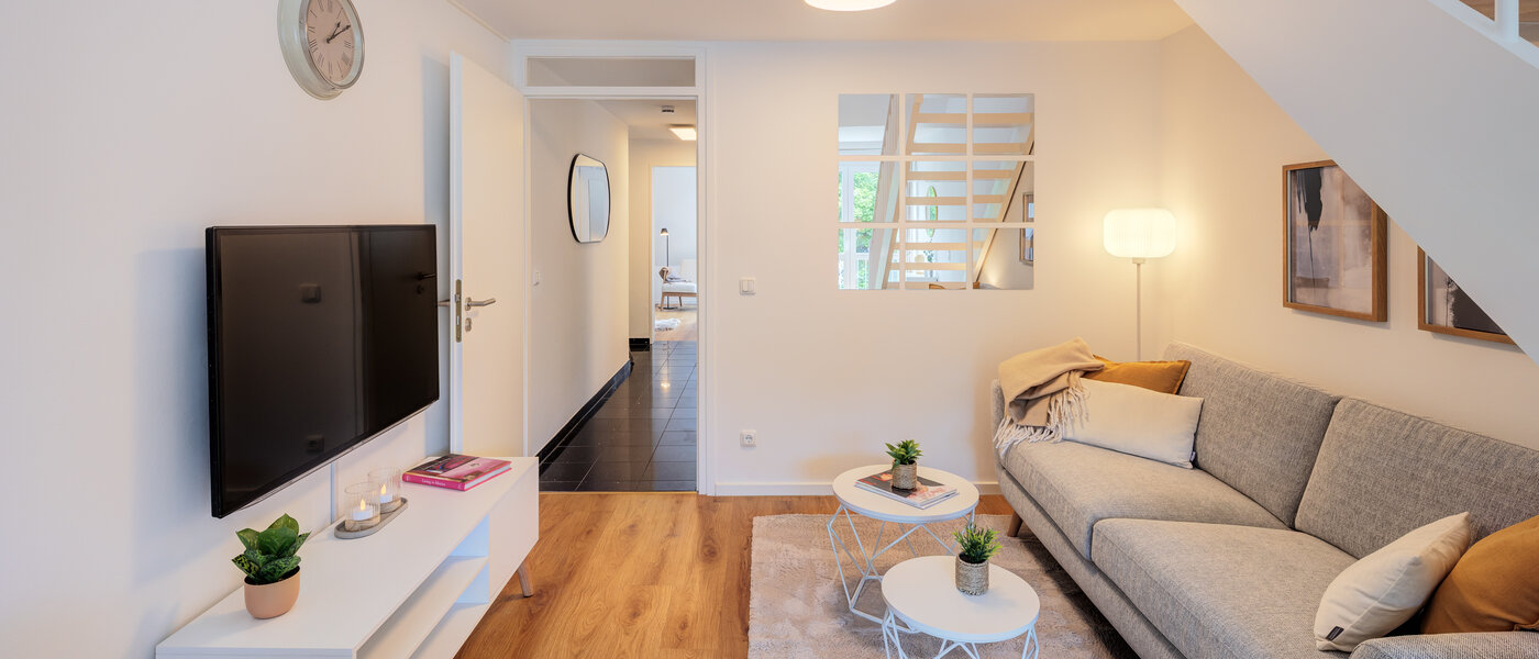 Mezonetový byt s galerií München Obersendling 05 Obývací prostor 14471