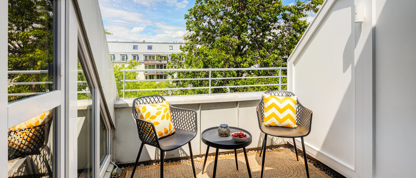 Mezonetový byt s galerií München Obersendling 01 Střešní terasa 14471