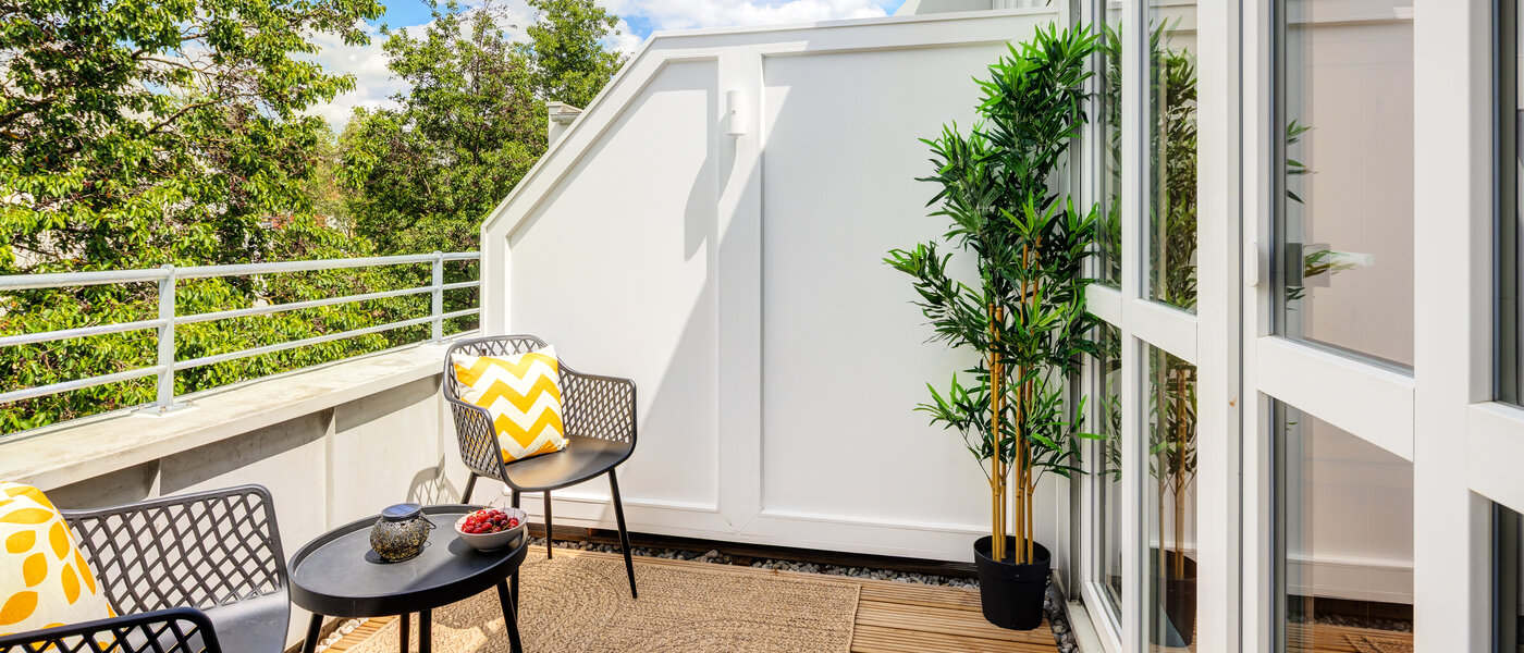 Mezonetový byt s galerií München Obersendling 02 Střešní terasa 14471