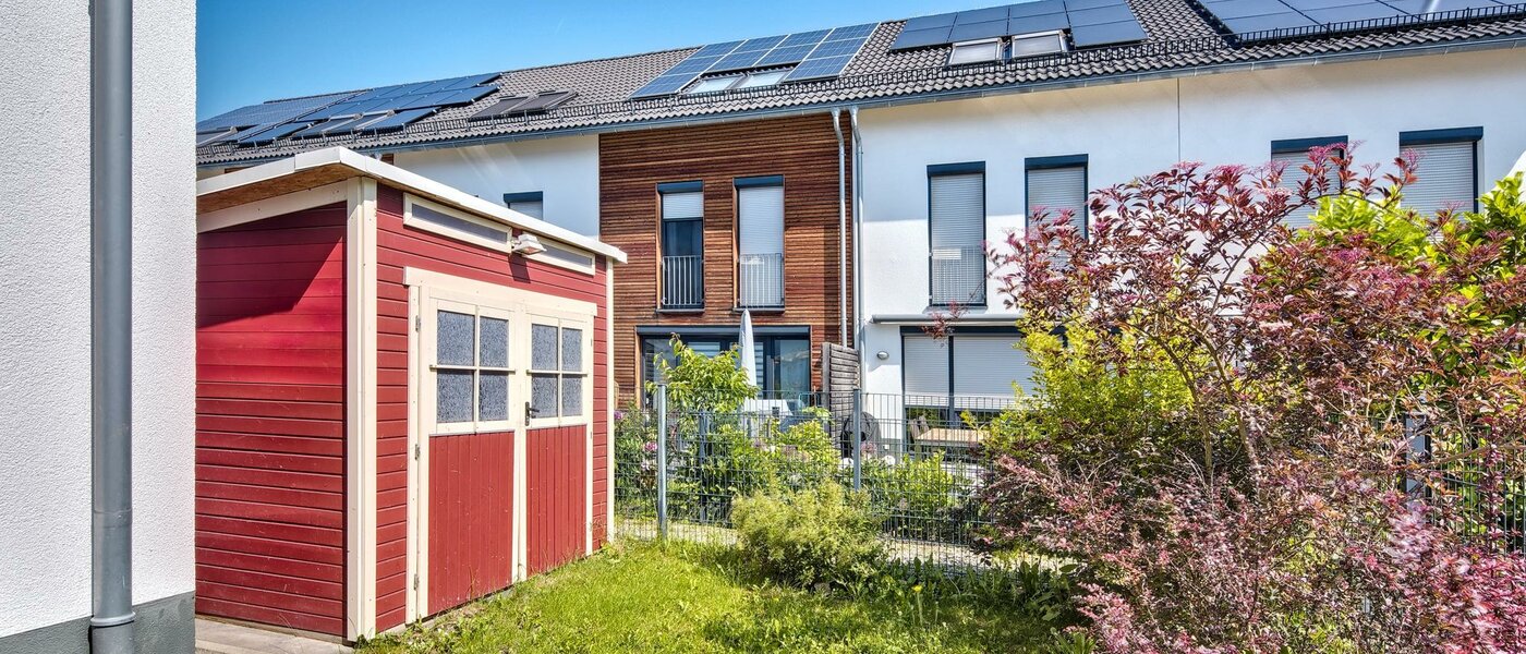 Rohový řadový dům Karlsfeld 03 Zahrada 14478