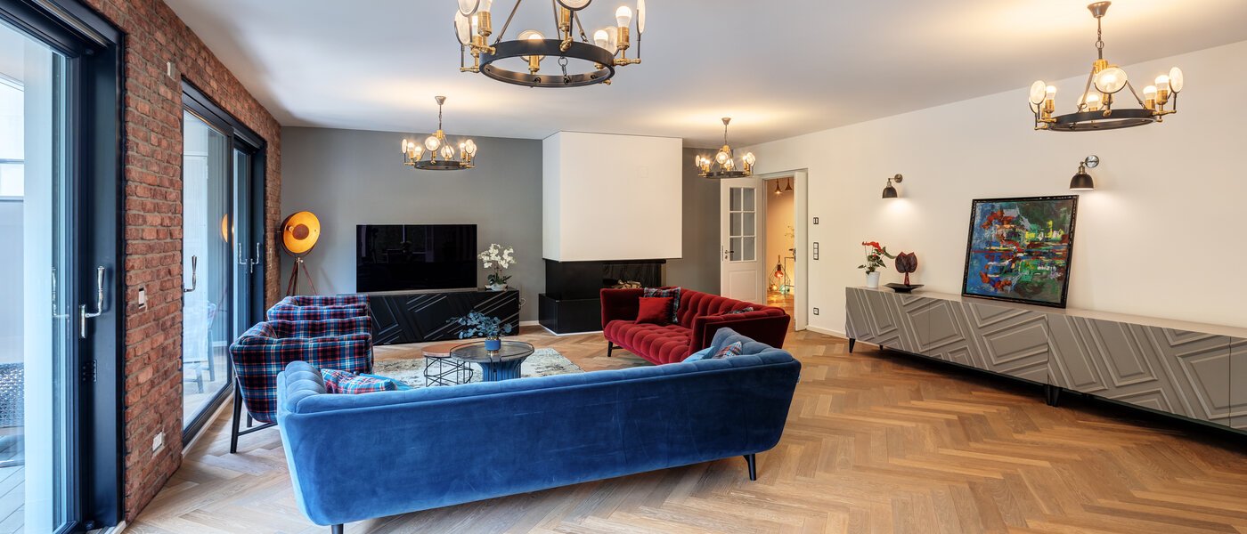 플랫 München Solln 04 거실 14479