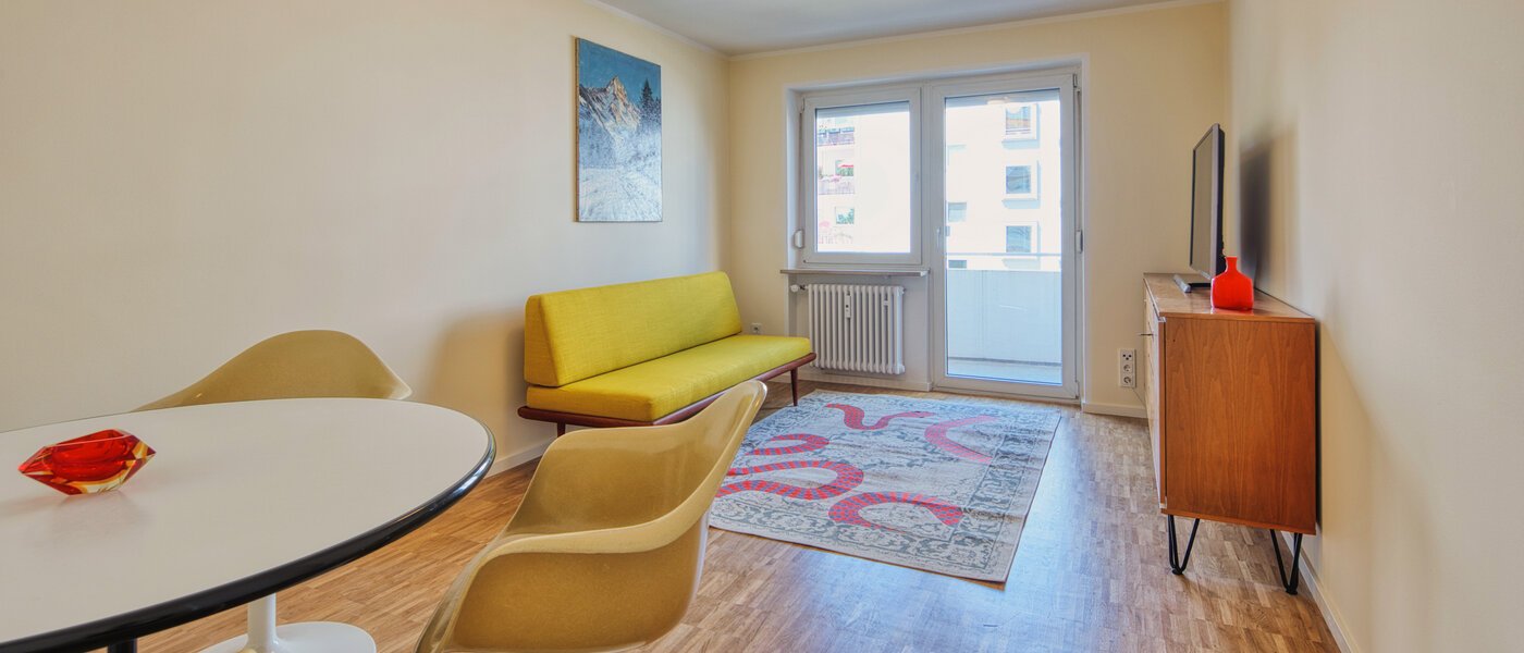 Flat München Schwabing 02 Stue og oppholdsrom 14493