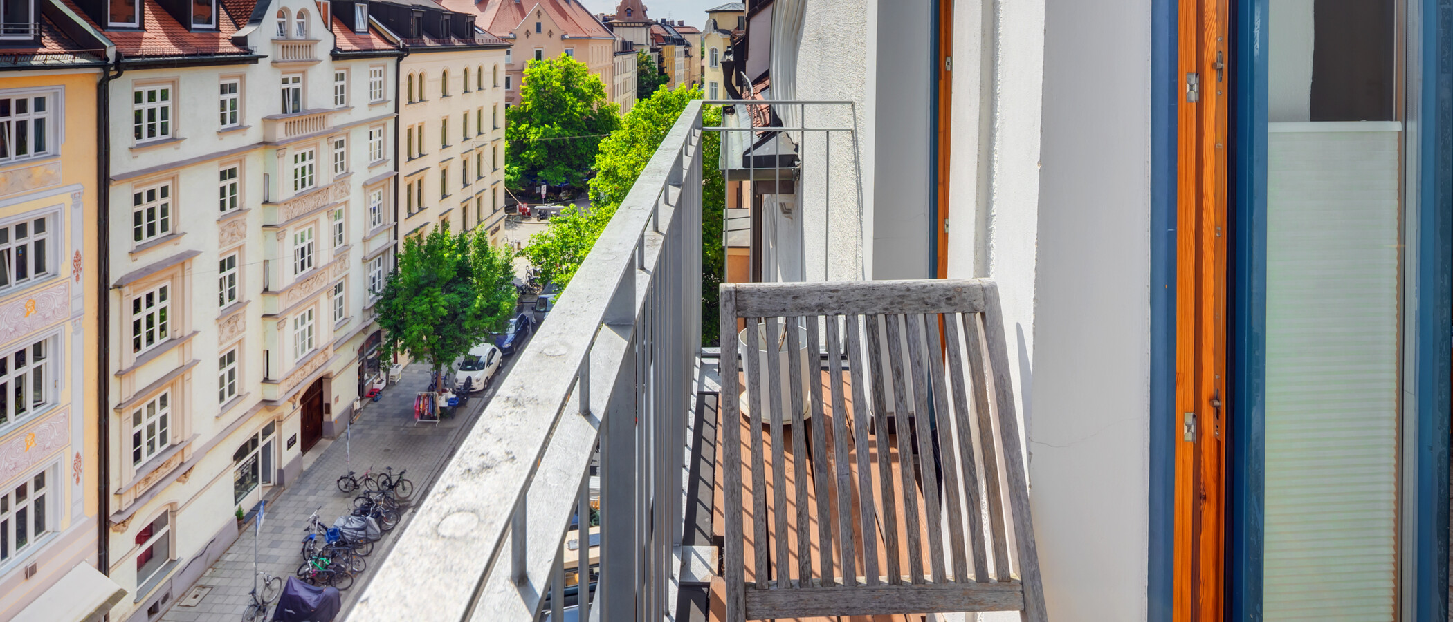 Podkrovní byt München Dreimühlenviertel 03 Balkon 14505