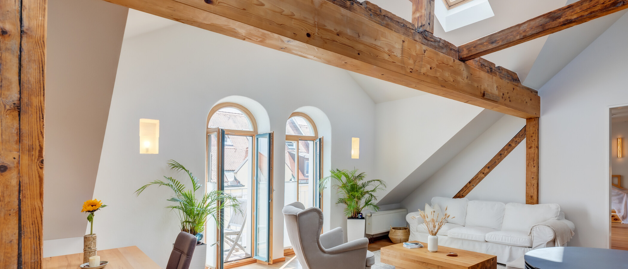 Podkrovní byt München Dreimühlenviertel 02 Obývací prostor 14505