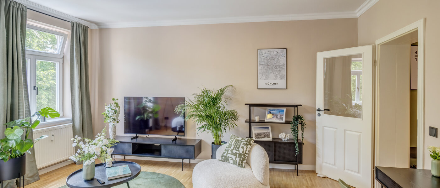 Ploché München Schwanthalerhöhe 02 Obývací prostor 14516