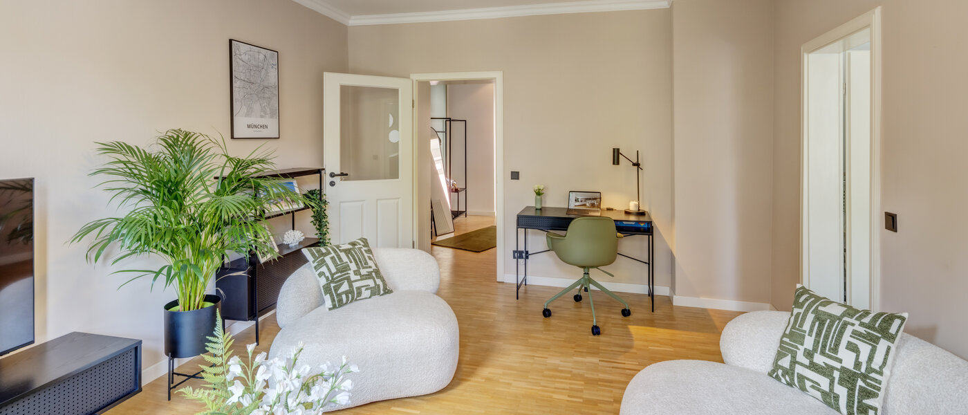 Ploché München Schwanthalerhöhe 03 Obývací prostor 14516