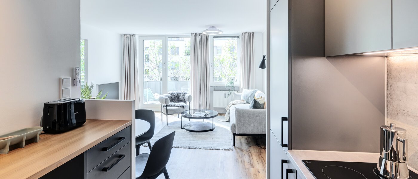 Плоский München Maxvorstadt 05 Кухня 14537