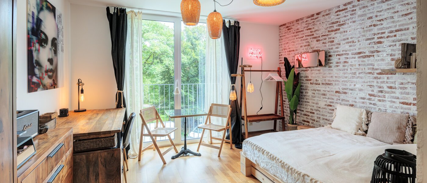 Ploché München Neuhausen 01 Obývací prostor 14542