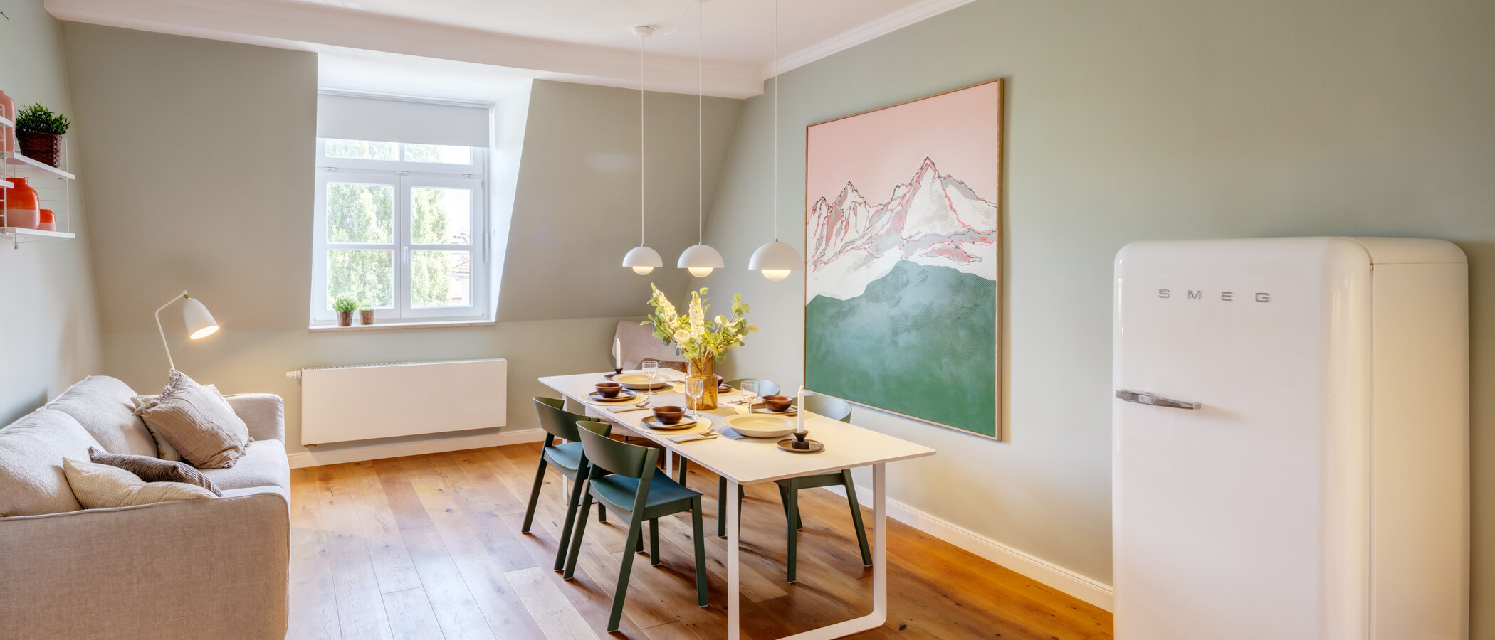 Zolder flat München Neuhausen 02 Leefruimte 14555