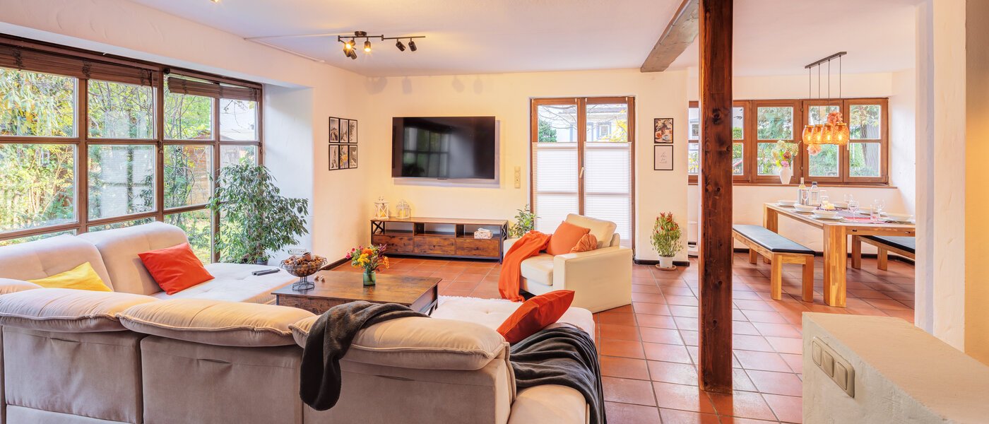 ikerház München Obersendling 05 Nappali 14567