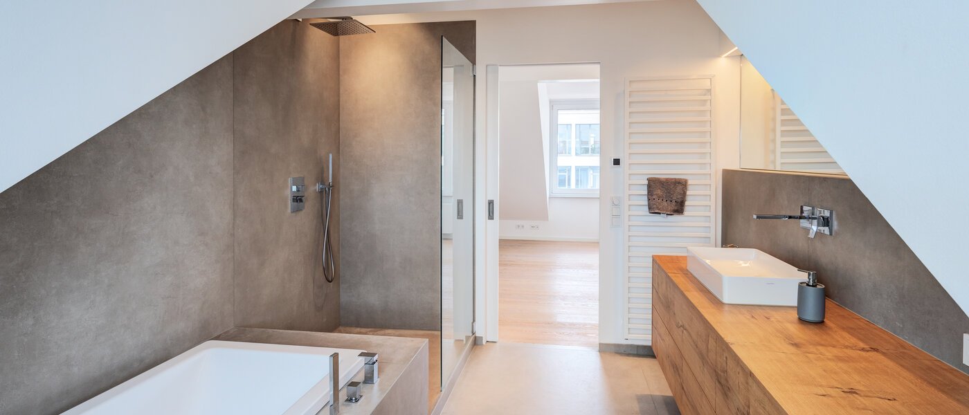 Mansardă plată München Maxvorstadt 03 Baie 14568