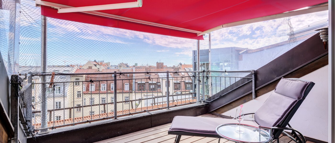 Mansardă plată München Maxvorstadt 01 Loggia 14568