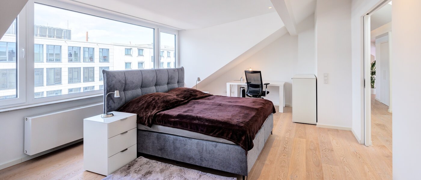 Mansardă plată München Maxvorstadt 02 Dormitor 14568