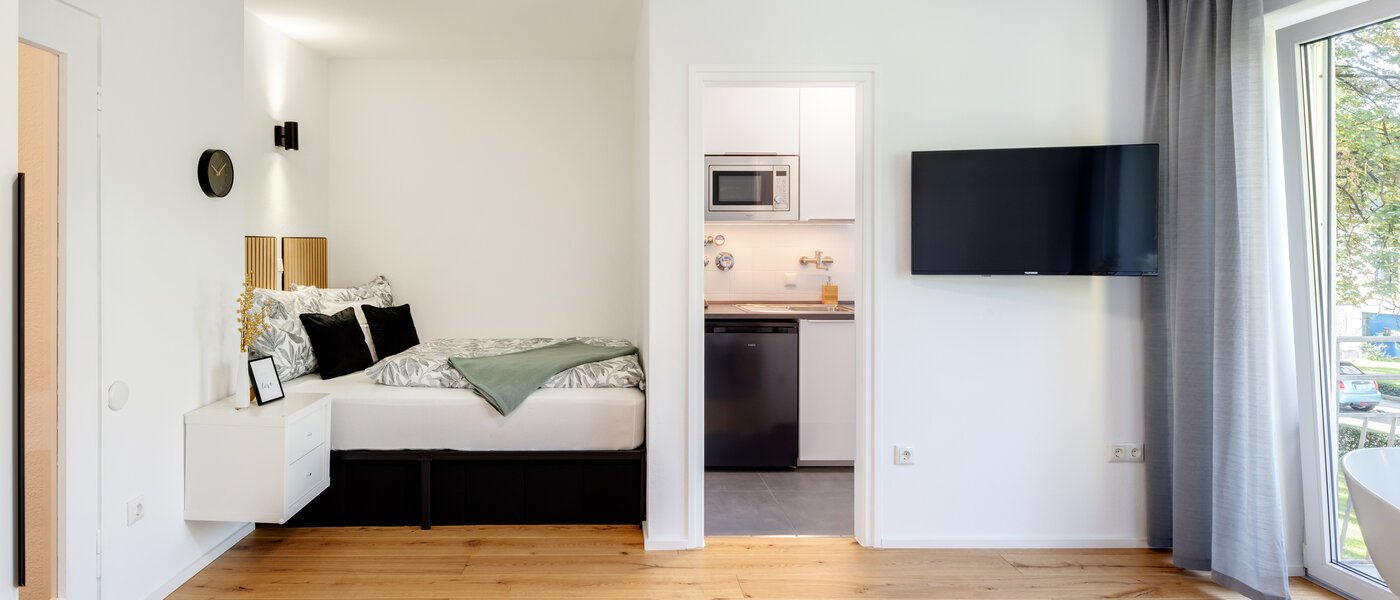 플랫 München Sendling-Westpark 04 거실 공간 14571