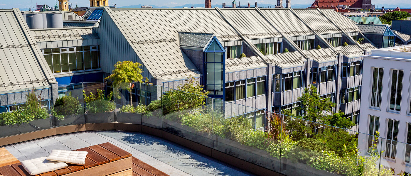 Flad München Maxvorstadt - Museumsviertel 03 Fælles terrasse  14574