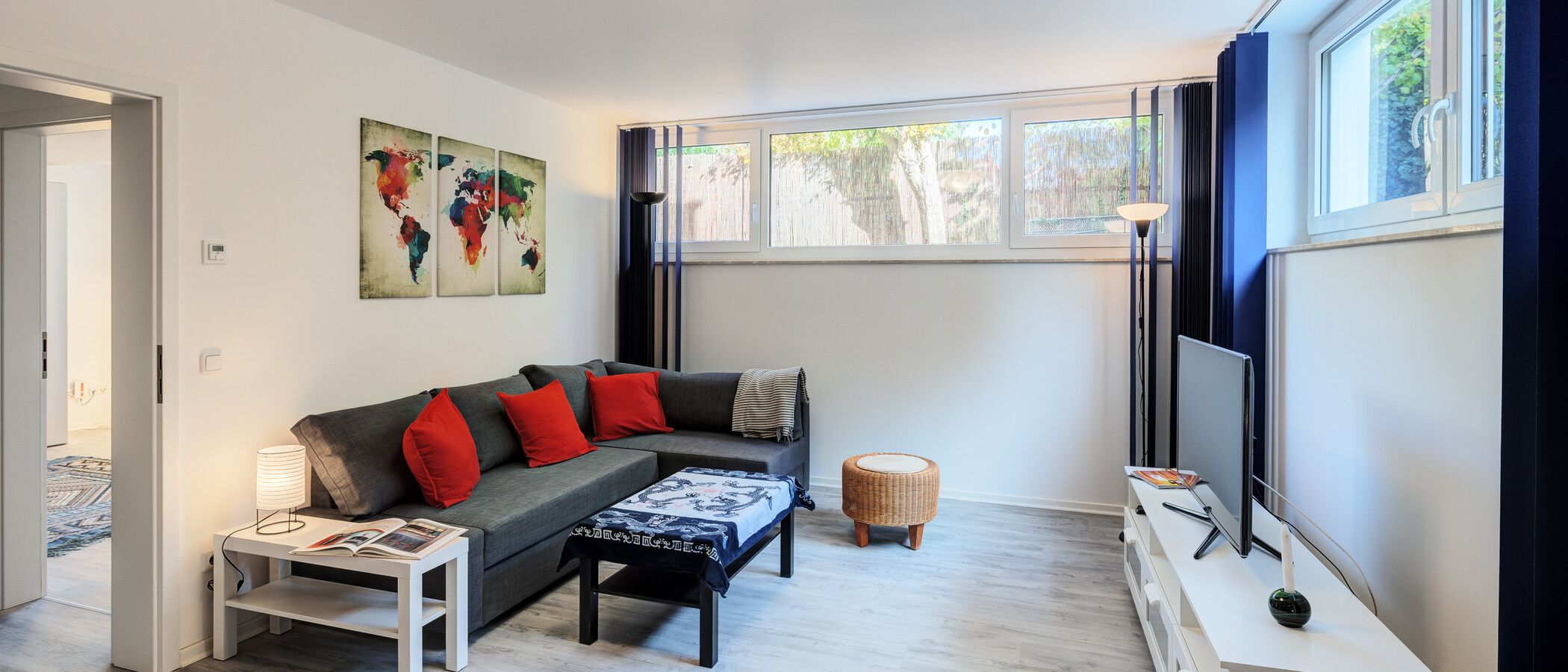 Maisonette-lägenhet München Sendling-Westpark 01 Vardagsrum 14630