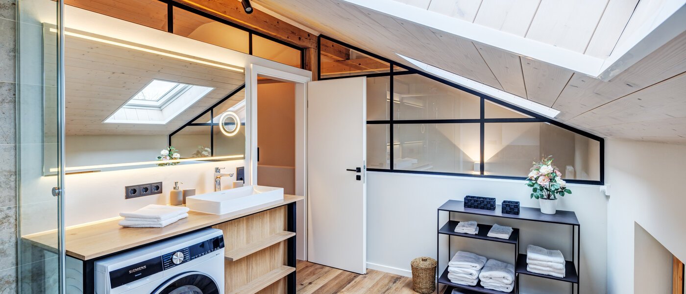 Maisonette-lägenhet Waakirchen 01 Badrum 14683