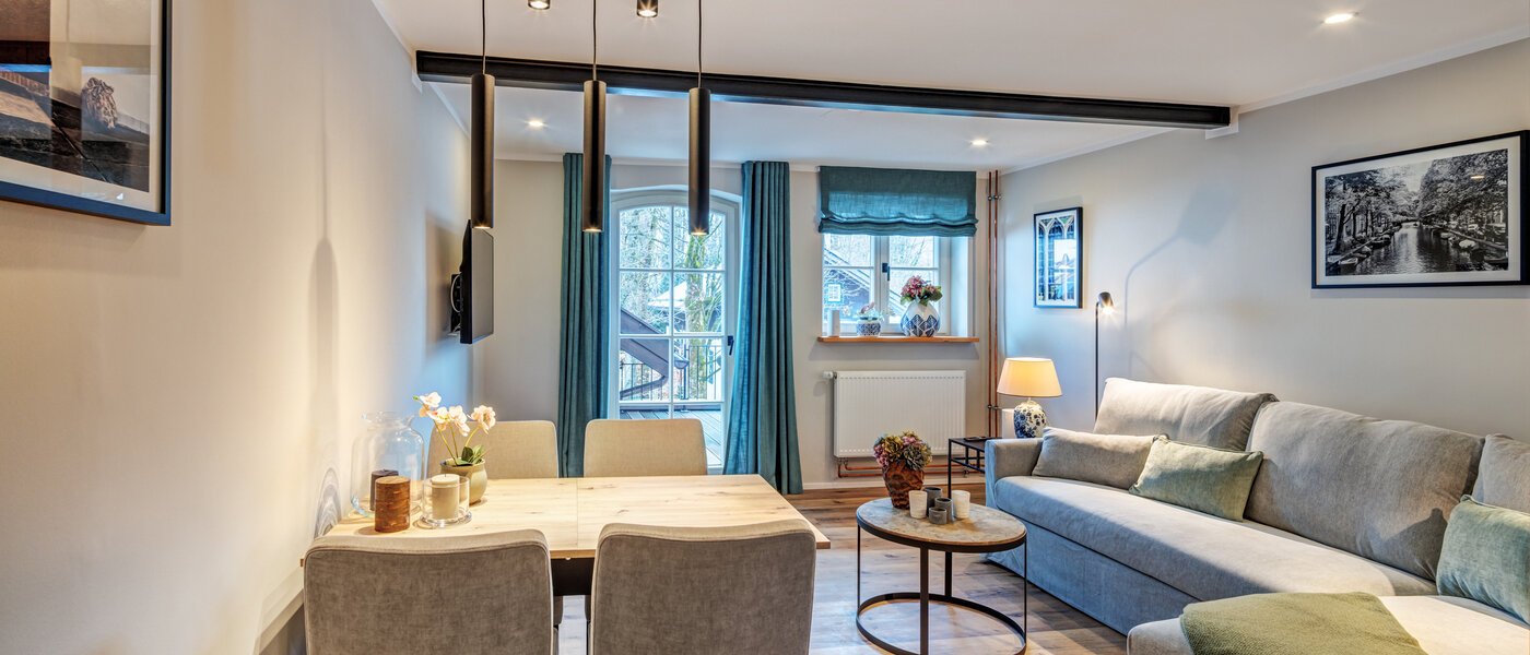 Maisonette-lägenhet Waakirchen 01 Vardagsrum 14683