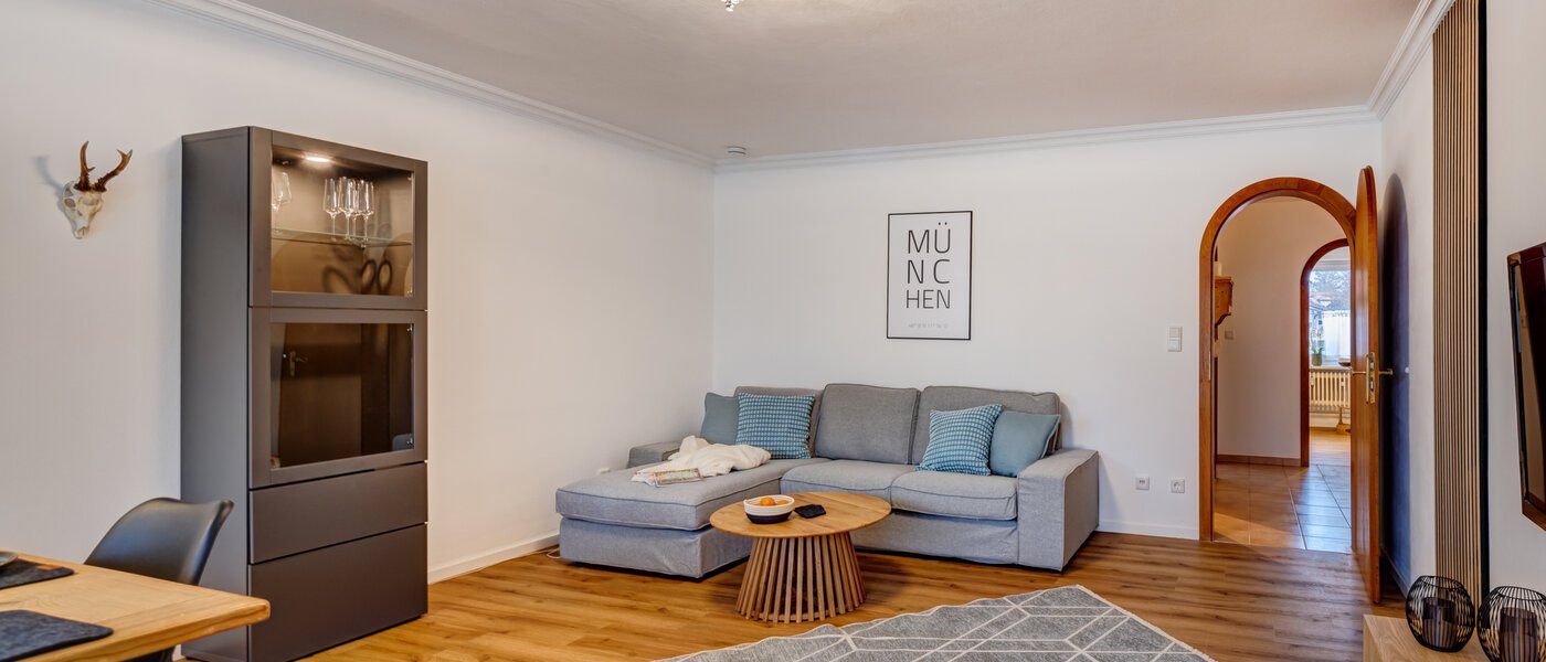 Dakterras appartement München Nymphenburg 03 Woonkamer 14694