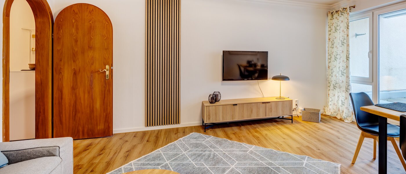 Dakterras appartement München Nymphenburg 04 Woonkamer 14694