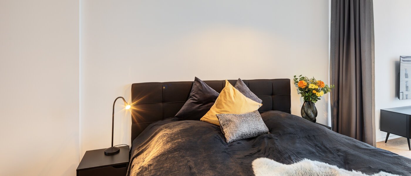 Апартамент с покривна тераса München Neuhausen 02 Спален кът 14699