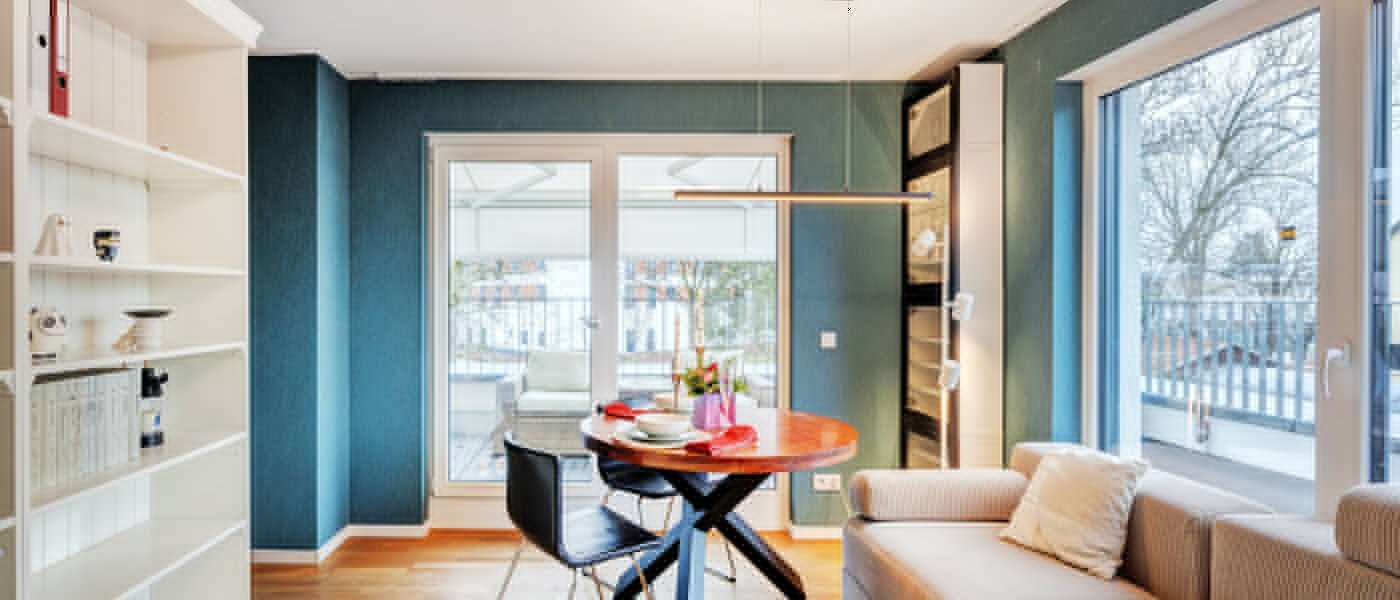 Penthouse lakás München Trudering 01 Nappali 14707