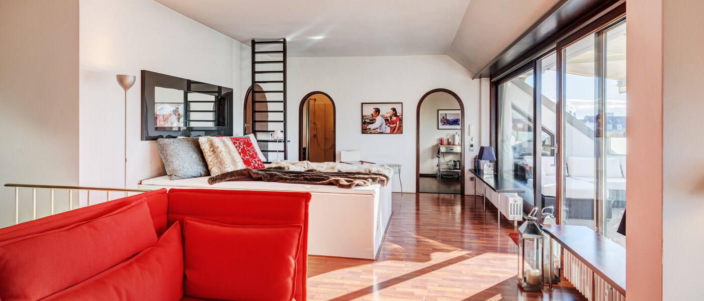 Mezonetový byt München Maxvorstadt 04 Obývacia časť 14710