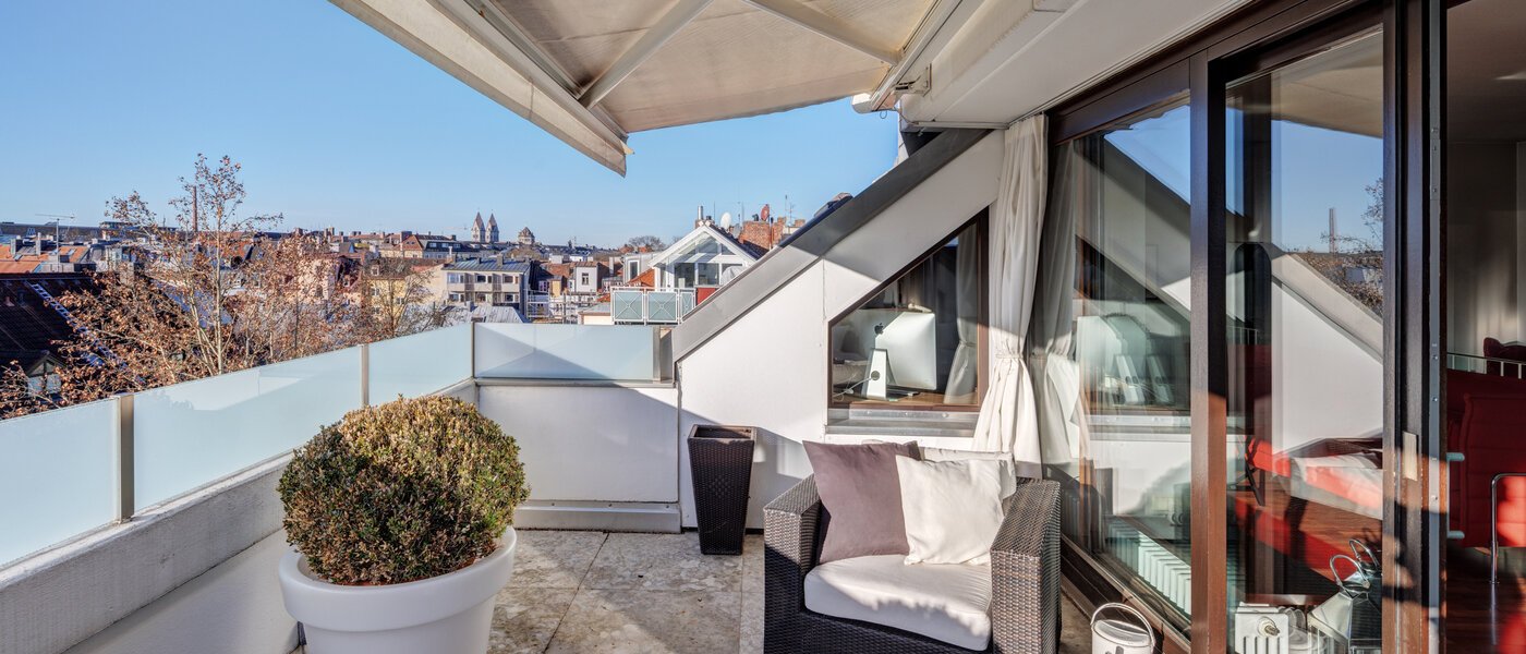 Mezonetový byt München Maxvorstadt 03 Strešná terasa 14710