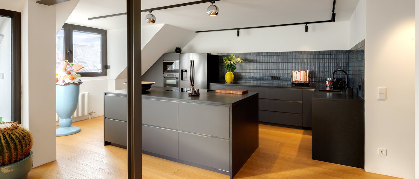 Maisonette daire München Glockenbachviertel 01 Mutfak 14717