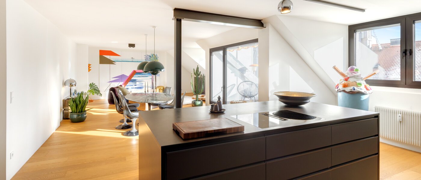 Maisonette daire München Glockenbachviertel 07 Mutfak 14717