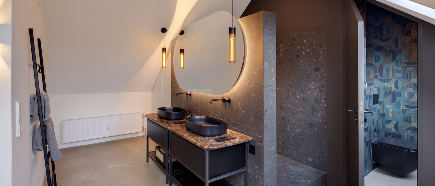 Maisonette daire München Glockenbachviertel 06 Banyo 14717