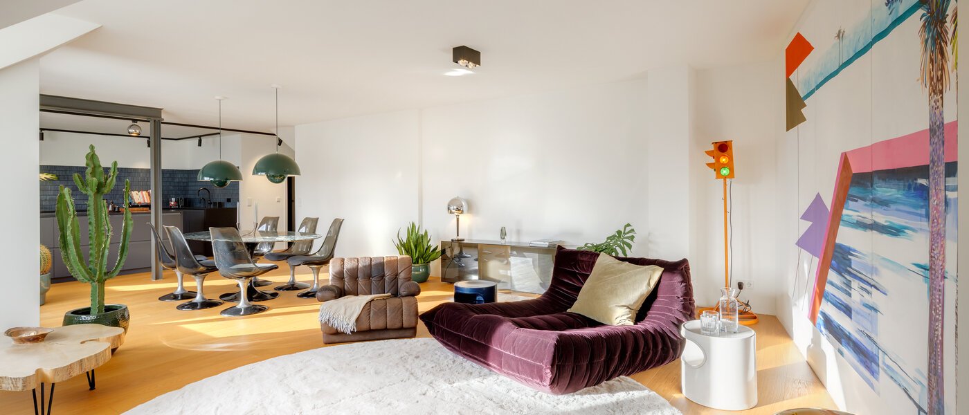 Maisonette daire München Glockenbachviertel 05 Oturma odası 14717