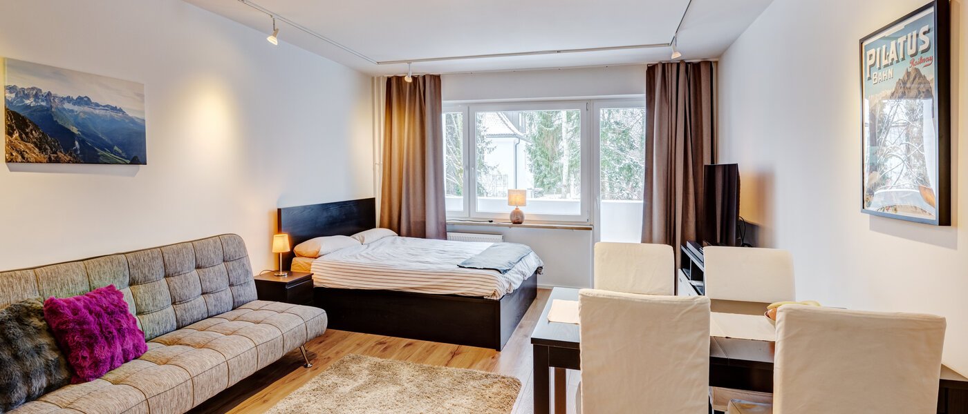 Επίπεδη München Schwabing (links der Leopoldstraße) 01 Καθιστικό 14718