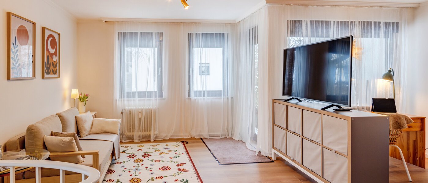 Mezonetový byt München Trudering 01 Obývací prostor 14719