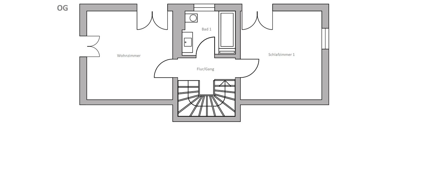 Hoekwoning München Untermenzing 02 Plattegrond 14723