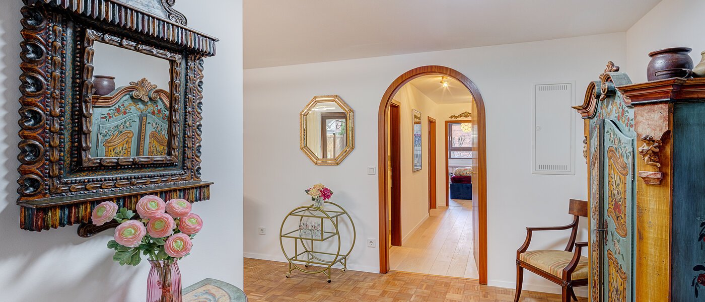 Trädgårdslägenhet München Solln 01 Korridor/hallgång 14725